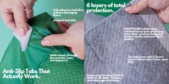 Hoppd Ultimate Disposable Smallpet Cage Liners, Green/Charcoal Grey, Critter Nation: 34 x 24-in, 14 count slide 2 of 7