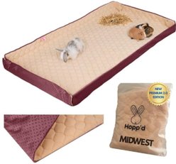 Hoppd HutchLiner 2.0 New Premium Edition Smallpet Bedding, Cranberry, Midwest: 47 x 24-in