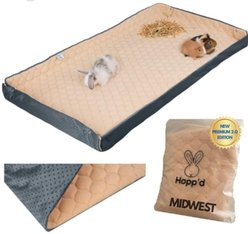Hoppd HutchLiner 2.0 New Premium Edition Smallpet Bedding, Midnight Blue, Midwest: 47 x 24-in