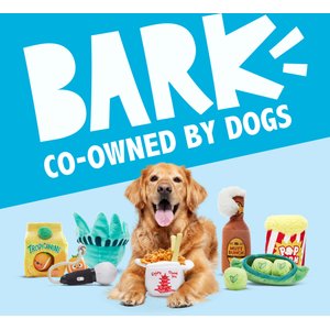 BARK Signore Pizza Face Stuffing-Free Flying Disc Dog Toy
