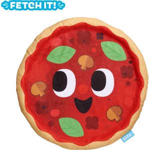 BARK Signore Pizza Face Stuffing-Free Flying Disc Dog Toy