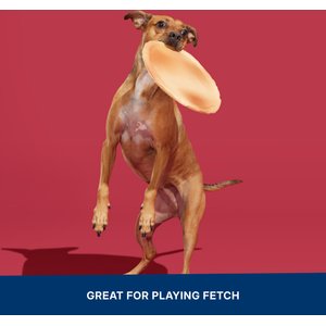 BARK Signore Pizza Face Stuffing-Free Flying Disc Dog Toy