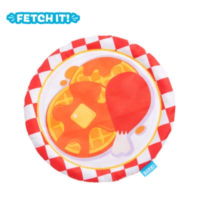 Show full view: BARK Chicky & Woofles To Go Squeaky Stuffing-Free Flying Disc Dog Toy, Multicolor slide 9 of 9