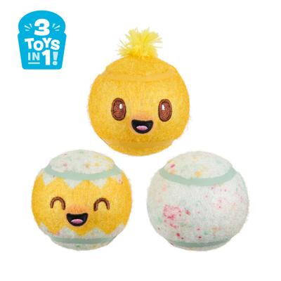 Show full view: BARK Play Hatch Tough Squeaky Ball Dog Toy, Multicolor, Medium slide 9 of 9