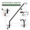 Show in main carousel: Kingsyard Adjustable Metal Deck Hanging Bird Feeders Railing Hooks, Black, 2 count slide 4 of 10