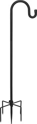 Kingsyard Adjustable Shepherd Hooks Outdoor Heavy Duty Bird Feeder Pole, Black, 76-in, 1 count