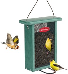 Kingsyard Metal Mesh Nyjer/Thistle Outdoor Hanging Finch Bird Feeder, Green