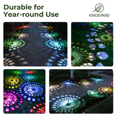 Show full view: Kingsyard Solar Pathway Lights Outdoor Waterproof IP67 Bird LED Solar Lights, Warm White, 8 count slide 6 of 10
