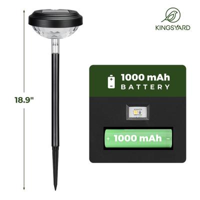 Show full view: Kingsyard Solar Pathway Lights Outdoor Waterproof IP67 Bird LED Solar Lights, Warm White, 6 count slide 2 of 9