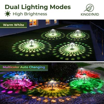 Show full view: Kingsyard Solar Pathway Lights Outdoor Waterproof IP67 Bird LED Solar Lights, Warm White, 8 count slide 7 of 10