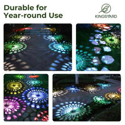 Show full view: Kingsyard Solar Pathway Lights Outdoor Waterproof IP67 Bird LED Solar Lights, Warm White, 6 count slide 6 of 9