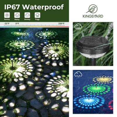 Show full view: Kingsyard Solar Pathway Lights Outdoor Waterproof IP67 Bird LED Solar Lights, Warm White, 6 count slide 5 of 9