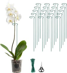 Kingsyard 36-in Durable Bird Plant Support Stakes, Green, 20 count