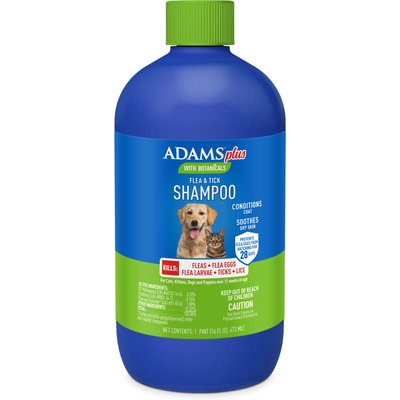 ADAMS ADAMS Botanicals Flea & Tick Shampoo for Dogs & Cats, 16-fl oz bottle