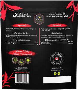 Show full view: The Thre3 Rule Allergy & Relief Powder Supplement Cat Food Topper, 60-gram slide 3 of 3