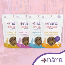 Cafe Nara Jerky Squares Chicken Flavor Calming Support Dog Treats, 5-oz bag slide 2 of 7