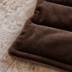 Allisandro Dual Sided Plush Faux Fur & Chenille Reversible Orthopedic Dog Bed Mat, Large, Brown slide 2 of 8