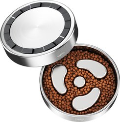 Feedoo Double-Wall Non-Skid Stainless Steel Slow Feeder Dog Bowl, Small: 1-cup