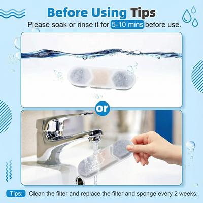 Show full view: Casfuy ZT-12, ZT-15 & ZT-18 Dog Water Fountain Replacement Filters & Sponges, 6 count slide 6 of 6