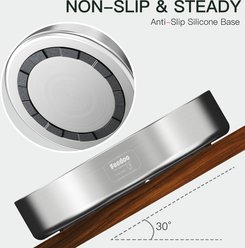 Feedoo Double-Wall Non-Skid Stainless Steel Slow Feeder Dog Bowl, Medium: 2-cup slide 2 of 8