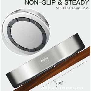 Feedoo Double-Wall Non-Skid Stainless Steel Slow Feeder Dog Bowl, Medium: 1.8-cup
