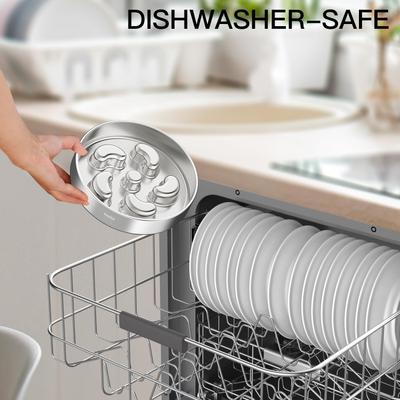 Show full view: Feedoo Double-Wall Non-Skid Stainless Steel Slow Feeder Dog Bowl, Medium: 2-cup slide 7 of 10