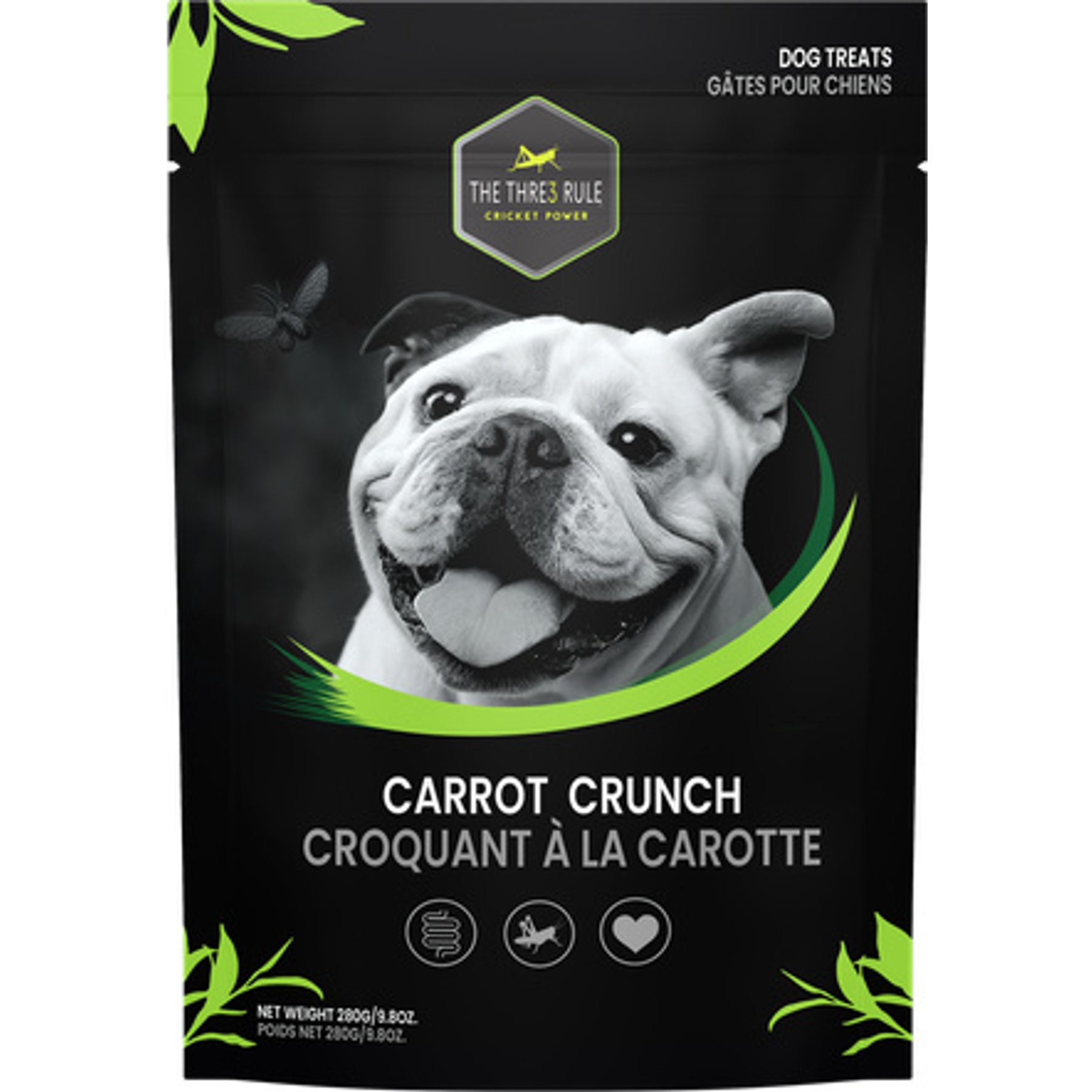 The Thre3 Rule Carrot Crunch Dog Treats, 280-gram