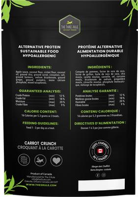 Show full view: The Thre3 Rule Carrot Crunch Dog Treats, 280-gram slide 3 of 3