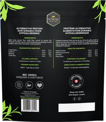 Show full view: The Thre3 Rule Beet Crunch Dog Treats, 125-gram slide 3 of 3