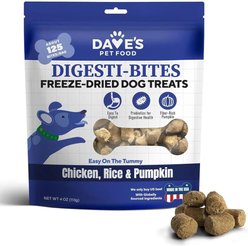 Dave's Pet Food Chicken, Rice & Pumpkin High-Protein Freeze-Dried Dog Treats, 4-oz bag