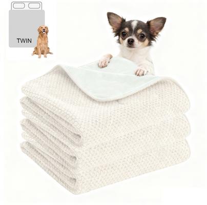 Show full view: H.VERSAILTEX Waterproof Reversible Dog & Cat Blanket & Scratch Proof Furniture Protector, Beige, Twin: 60 x 80-in slide 2 of 11