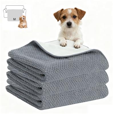 Show full view: H.VERSAILTEX Waterproof Reversible Dog & Cat Blanket & Scratch Proof Furniture Protector, Grey, Medium: 31 x 39-in slide 3 of 12