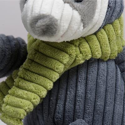 Show full view: HuggleHounds Knottie Seb Sloth Tough Squeaky Plush Dog Toy, Large slide 5 of 10