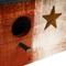 Show in main carousel: Home Bazaar 2 Hole Bunker Hill American Stars Birdhouse with Stars Wooden Roof, Multicolor slide 6 of 7