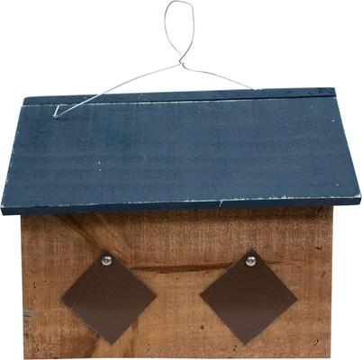 Show full view: Home Bazaar 2 Hole Bunker Hill American Stars Birdhouse with Stars Wooden Roof, Multicolor slide 5 of 7