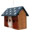 Show in main carousel: Home Bazaar 2 Hole Bunker Hill American Stars Birdhouse with Stars Wooden Roof, Multicolor slide 4 of 7