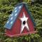 Show in main carousel: Home Bazaar Ticonderoga Hanging Birdhouse with Stars Wooden Roof, Multicolor slide 1 of 8