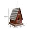 Show in main carousel: Home Bazaar Lexington Home of The Free Hanging Birdhouse with Metal Roof, Red slide 7 of 7