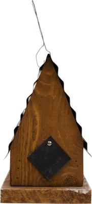 Show full view: Home Bazaar Lexington Home of The Free Hanging Birdhouse with Metal Roof, Red slide 6 of 7