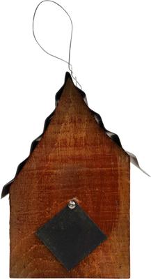 Show full view: Home Bazaar Brandywine Hanging Birdhouse with Metal Roof, Red slide 7 of 8
