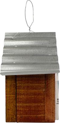 Show full view: Home Bazaar Brandywine Hanging Birdhouse with Metal Roof, Red slide 5 of 8