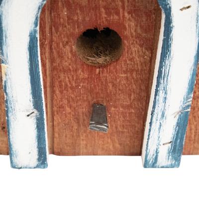 Show full view: Home Bazaar Brandywine Hanging Birdhouse with Metal Roof, Red slide 3 of 8
