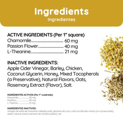 Show full view: Cafe Nara Jerky Squares Chicken Flavor Calming Support Dog Treats, 5-oz bag slide 6 of 8