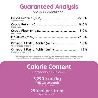 Show full view: Cafe Nara Jerky Squares Salmon Flavor Skin & Coat Support Dog Treats, 5-oz bag slide 7 of 9