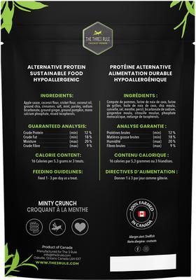 Show full view: The Thre3 Rule Mint Crunch Dog Treats, 280-gram slide 3 of 3