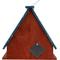 Show in main carousel: Home Bazaar Ticonderoga Hanging Birdhouse with Stars Wooden Roof, Multicolor slide 7 of 8