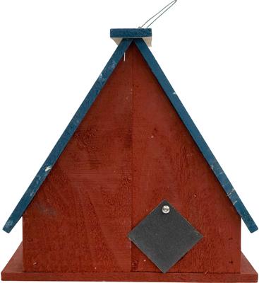 Show full view: Home Bazaar Ticonderoga Hanging Birdhouse with Stars Wooden Roof, Multicolor slide 7 of 8