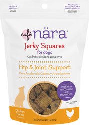 Cafe Nara Jerky Squares Chicken Flavor Hip & Joint Support Dog Treats, 5-oz bag