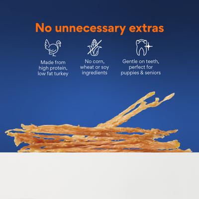 Show full view: Chewy Made Turkey Tendon Dog Treats (FORMERLY BONES & CHEWS), 16-oz bag slide 5 of 10