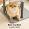 Show in main carousel: Hittite Modern Indoor Furniture-Style Metal Frame 34-in Faux Fur Cat Tree with Wooden Top Bed, Gray slide 7 of 12